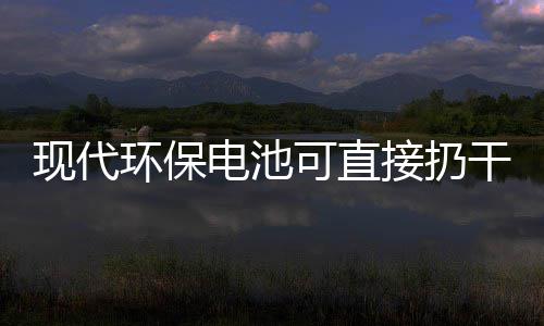 干垃电池道吗现代可直环保你知接扔圾桶