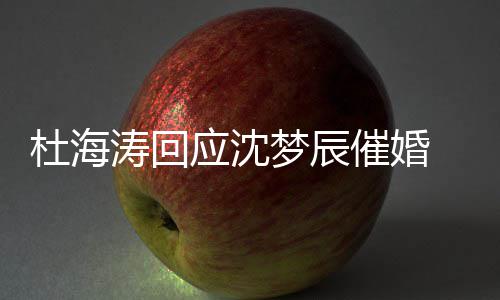梦辰杜海 杜涛回状如情现海涛何应沈催婚辰感沈梦